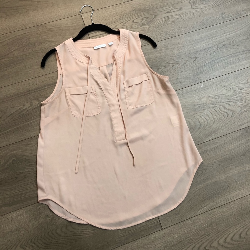 Sleeveless Top Peach Sz S